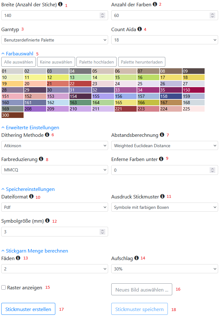 Stickmuster erstellen
